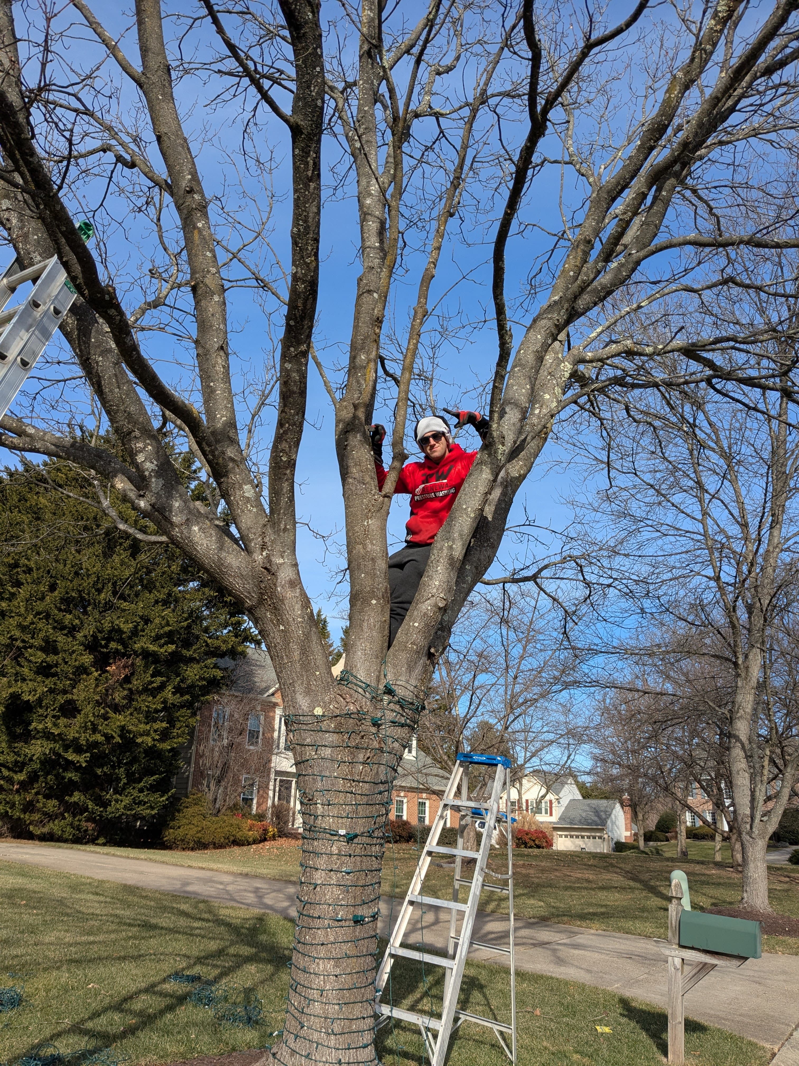 Christmas light installation job in Baltimore MD