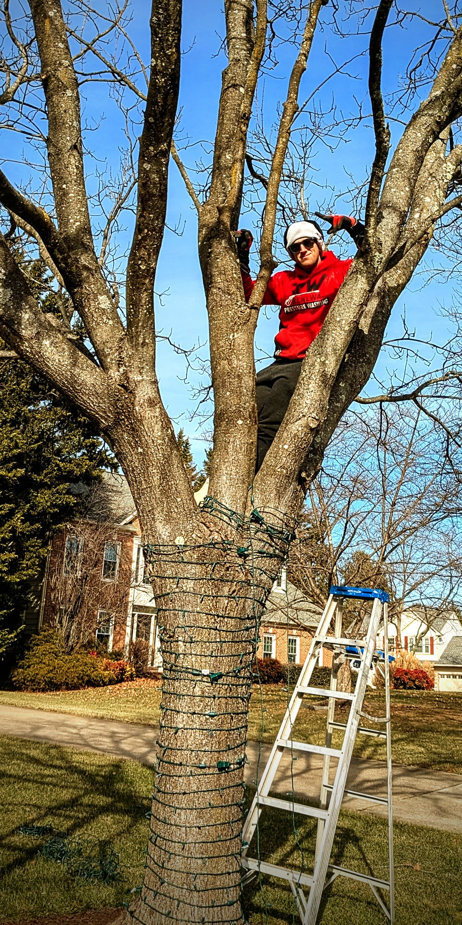Christmas light installation job in Baltimore MD