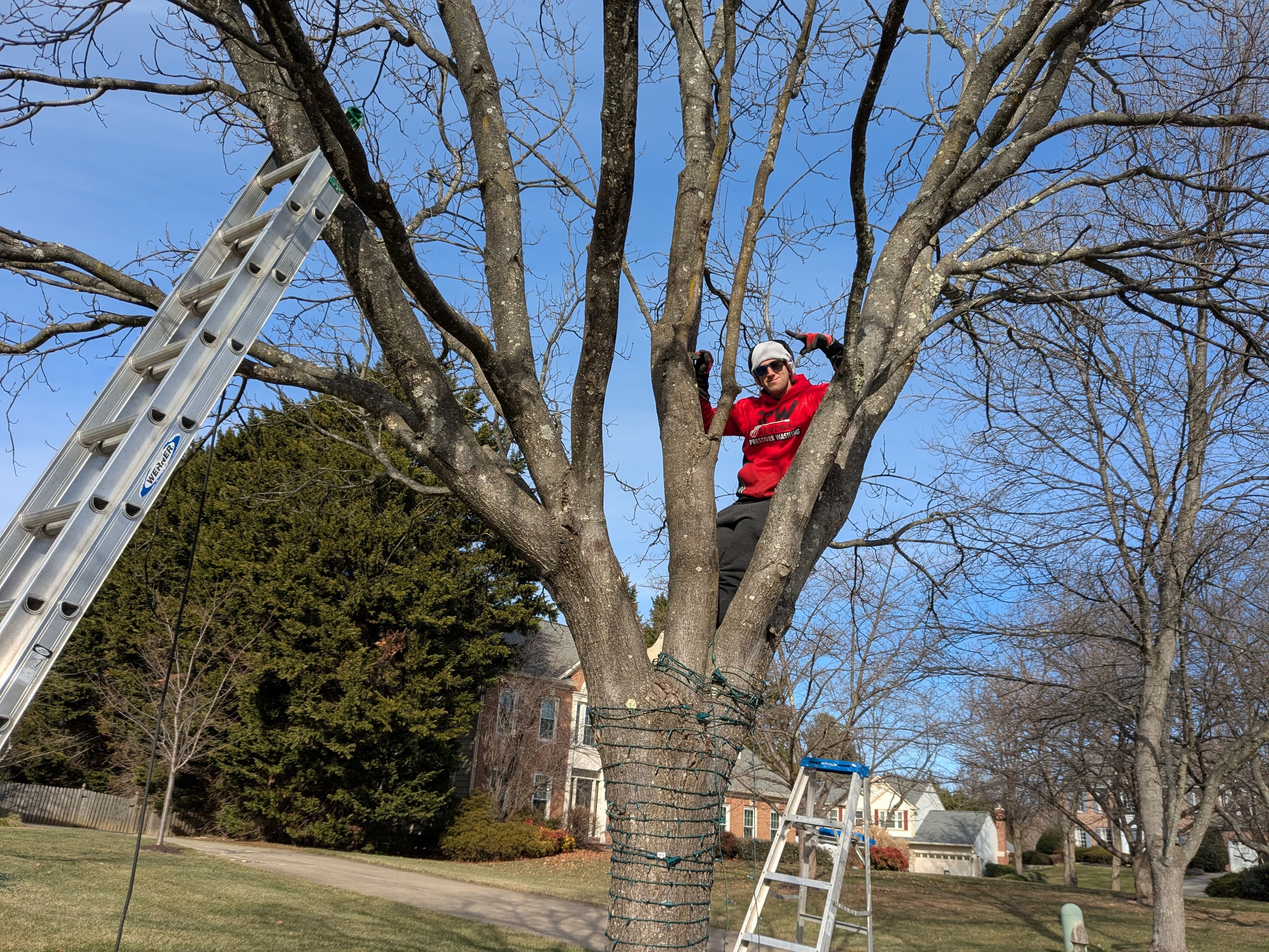 Christmas light installation job in Baltimore MD