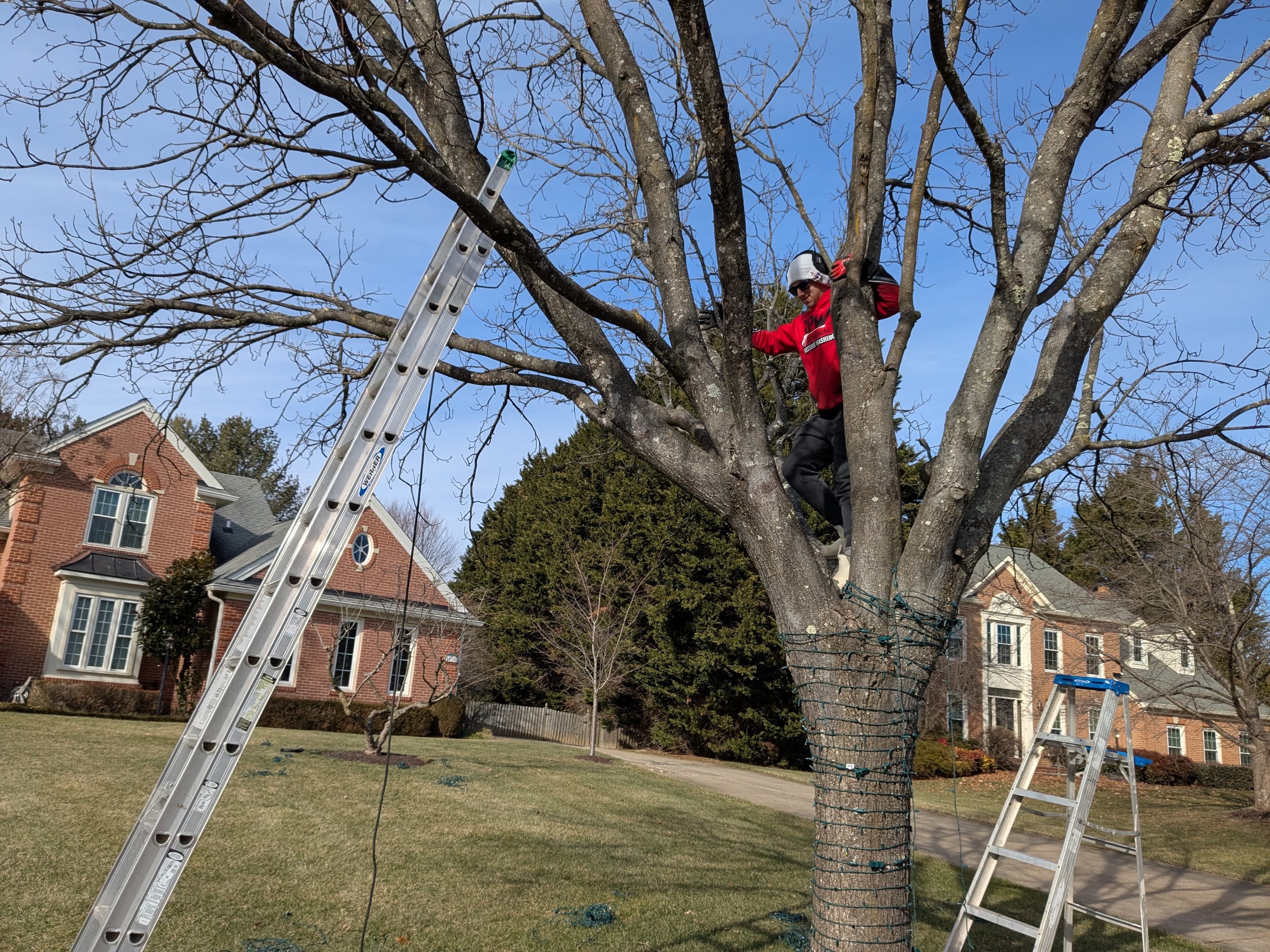 Christmas light installation job in Baltimore MD