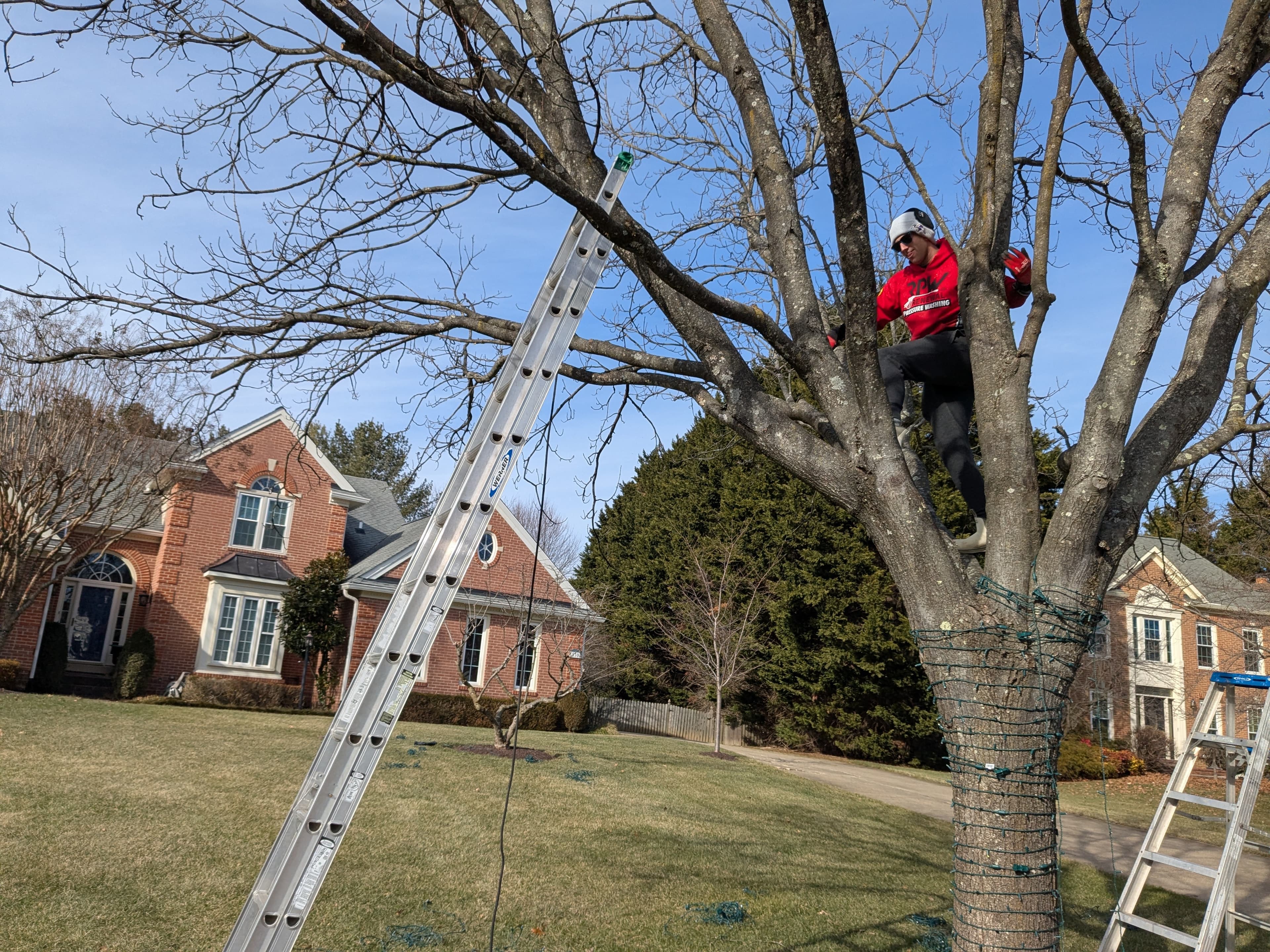 Christmas light installation job in Baltimore MD