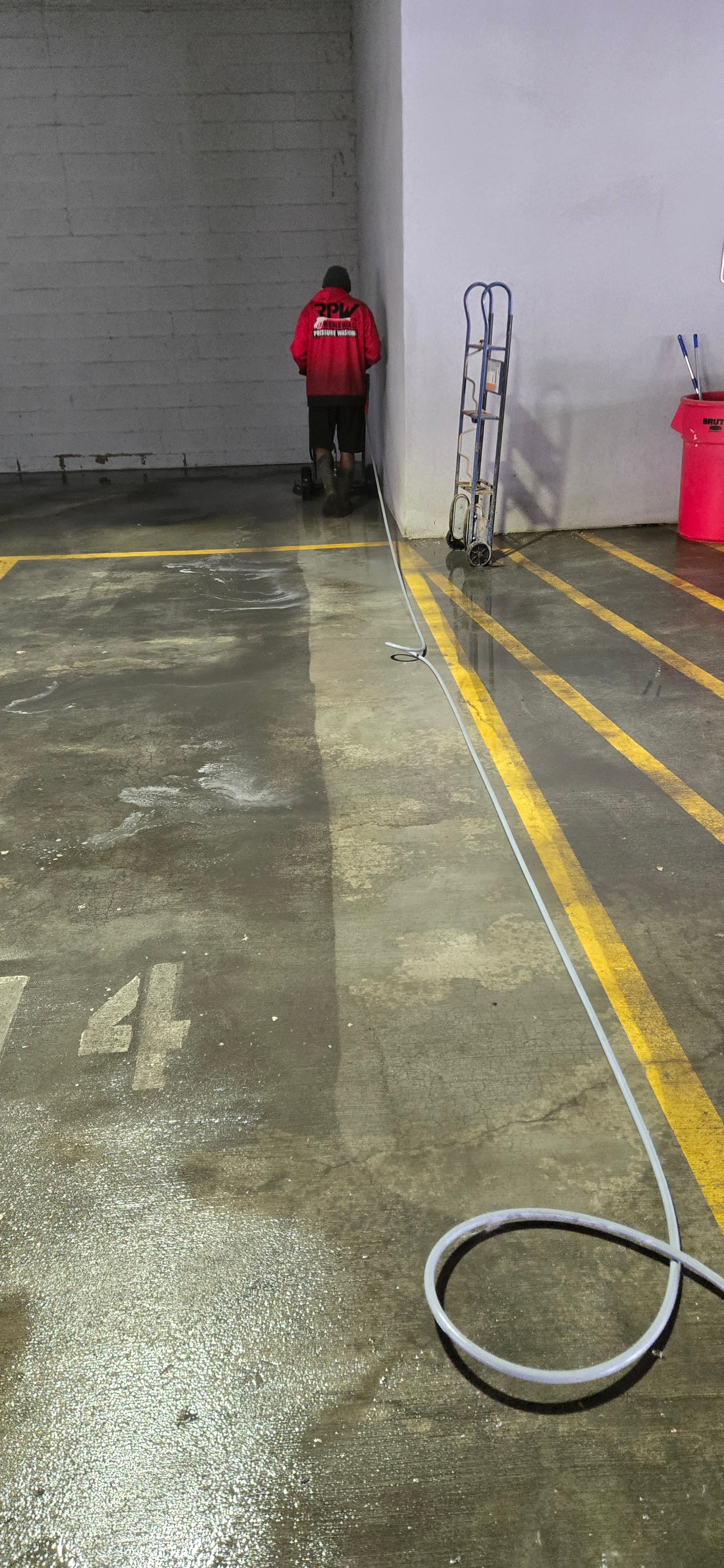 Parking garage cleaning job in Baltimore MD